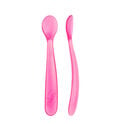 Cuchara de Silicona Blanda Rosa 6 Meses+ Cuchara de Silicona Blanda Rosa 6 Meses+